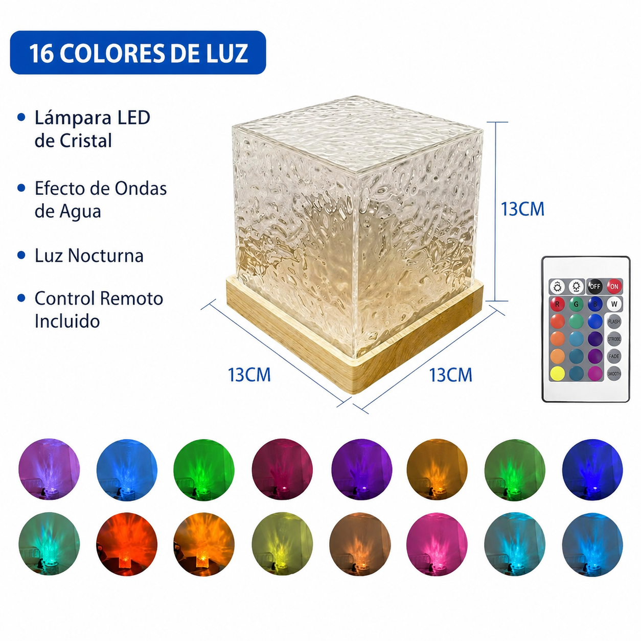 Cubo de Luz Onda Relajante AuraGlow